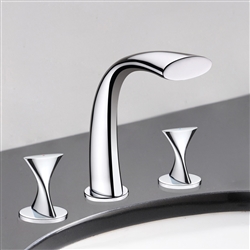 Dual Handle Deck Mount Bathtub Faucet